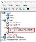Setting-up an ADAM 6017, 8-Ch Isolated Analog Input Modbus TCP Module ...